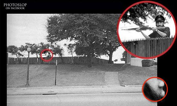 Exclusive Photo of Lemmy Shooting Kennedy From The Grassy Knoll