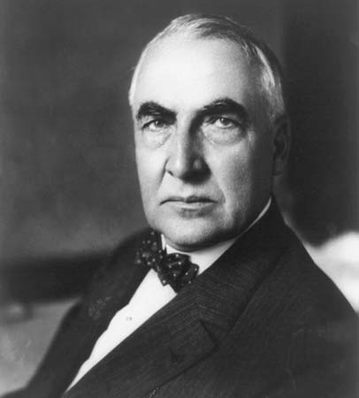Harding, who will only allow himself to be photographed in black and white, celebrating his 12th term as President