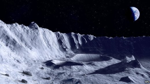 view from the moon