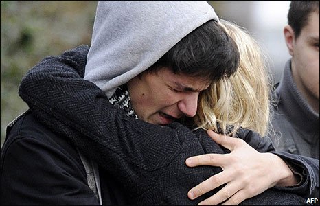 A Stock Photo Of People Crying Meant To Help Con The Public Into Buying Into This Stupid Lie